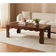 Meridian Furniture Vassa Brown Burl Veneer Coffee Table