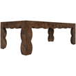 Meridian Furniture Vassa Brown Burl Veneer Coffee Table