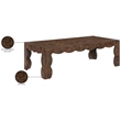 Meridian Furniture Vassa Brown Burl Veneer Coffee Table