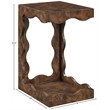 Meridian Furniture Vassa Brown Burl Veneer End Table