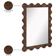 Meridian Furniture Vassa Brown Burl Veneer Mirror