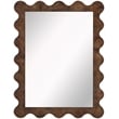 Meridian Furniture Vassa Brown Burl Veneer Mirror