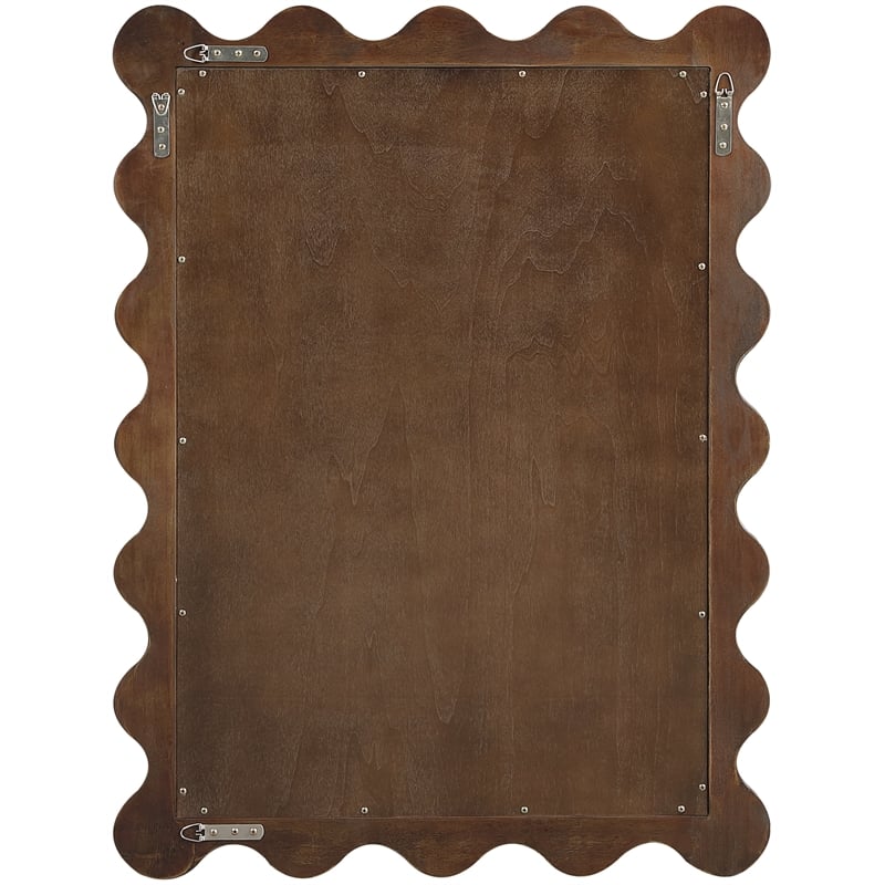 Meridian Furniture Vassa Brown Burl Veneer Mirror