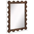 Meridian Furniture Vassa Brown Burl Veneer Mirror