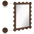 Meridian Furniture Vassa Brown Burl Veneer Mirror