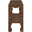 Meridian Furniture Vassa Brown Burl Veneer Console Table