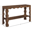 Meridian Furniture Vassa Brown Burl Veneer Console Table