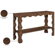 Meridian Furniture Vassa Brown Burl Veneer Console Table