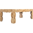 Meridian Furniture Vassa Natural Burl Veneer Coffee Table