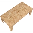 Meridian Furniture Vassa Natural Burl Veneer Coffee Table