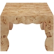 Meridian Furniture Vassa Natural Burl Veneer Coffee Table