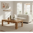 Meridian Furniture Vassa Natural Burl Veneer Coffee Table