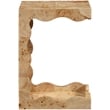 Meridian Furniture Vassa Natural Burl Veneer End Table