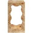 Meridian Furniture Vassa Natural Burl Veneer End Table