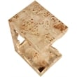 Meridian Furniture Vassa Natural Burl Veneer End Table