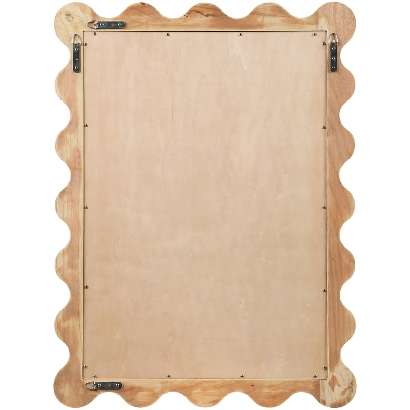 Meridian Furniture Vassa Natural Burl Veneer Mirror