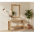 Meridian Furniture Vassa Natural Burl Veneer Mirror