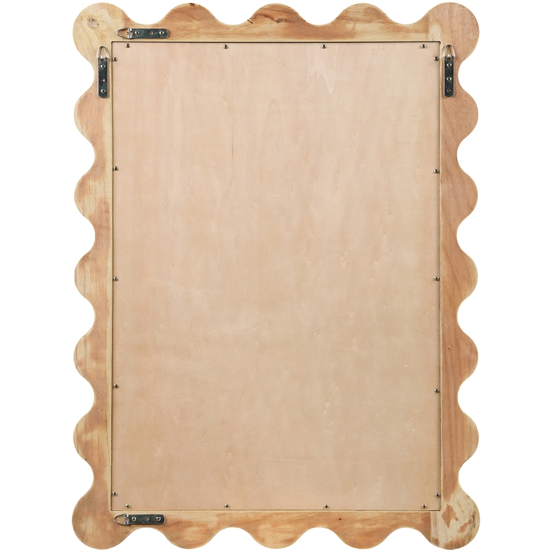 Meridian Furniture Vassa Natural Burl Veneer Mirror