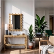 Meridian Furniture Vassa Natural Burl Veneer Console Table