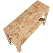 Meridian Furniture Vassa Natural Burl Veneer Console Table