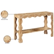 Meridian Furniture Vassa Natural Burl Veneer Console Table