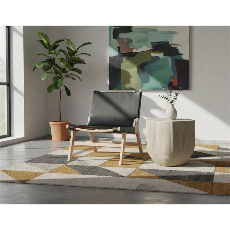 Meridian Furniture Rawlins Black Vegan Leather Upholstered Accent Chair