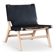 Meridian Furniture Rawlins Black Vegan Leather Upholstered Accent Chair