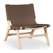 Meridian Furniture Rawlins Brown Vegan Leather Upholstered Accent Chair