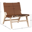 Meridian Furniture Rawlins Cognac Vegan Leather Upholstered Accent Chair