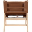 Meridian Furniture Rawlins Cognac Vegan Leather Upholstered Accent Chair