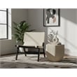 Meridian Furniture Rawlins Cream Vegan Leather Upholstered Accent Chair