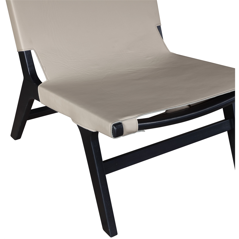 Meridian Furniture Rawlins Taupe Vegan Leather Upholstered Accent Chair