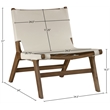 Meridian Furniture Rawlins Beige Vegan Leather Upholstered Accent Chair