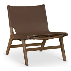 Meridian Furniture Rawlins Brown Vegan Leather Upholstered Accent Chair