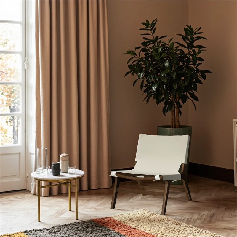 Meridian Furniture Rawlins Cream Vegan Leather Upholstered Accent Chair