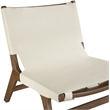 Meridian Furniture Rawlins Cream Vegan Leather Upholstered Accent Chair