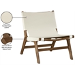Meridian Furniture Rawlins Cream Vegan Leather Upholstered Accent Chair