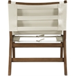 Meridian Furniture Rawlins Cream Vegan Leather Upholstered Accent Chair