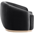 Meridian Furniture Gustavo Black Velvet Upholstered Chair