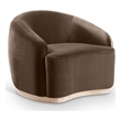 Meridian Furniture Gustavo Brown Velvet Upholstered Chair