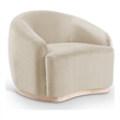 Meridian Furniture Gustavo Cream Velvet Upholstered Chair