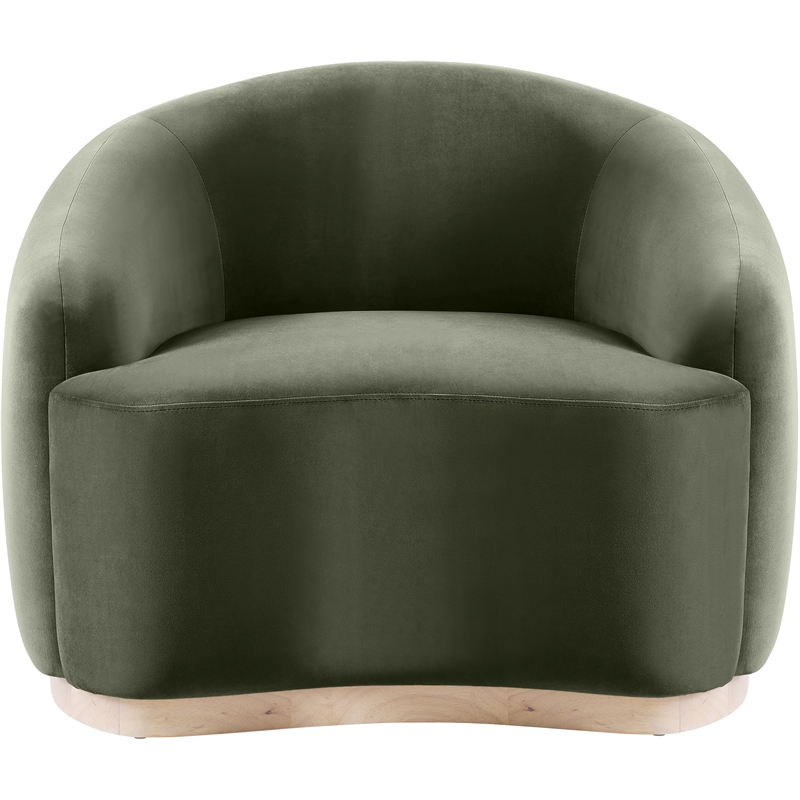 Meridian Furniture Gustavo Green Velvet Upholstered Chair