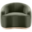 Meridian Furniture Gustavo Green Velvet Upholstered Chair