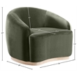 Meridian Furniture Gustavo Green Velvet Upholstered Chair