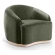 Meridian Furniture Gustavo Green Velvet Upholstered Chair