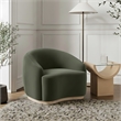 Meridian Furniture Gustavo Green Velvet Upholstered Chair