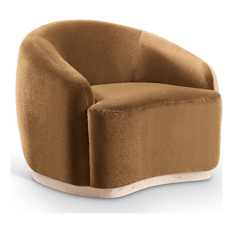Meridian Furniture Gustavo Saddle Velvet Upholstered Chair