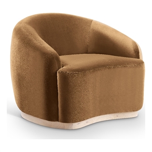 Meridian Furniture Gustavo Saddle Velvet Upholstered Chair