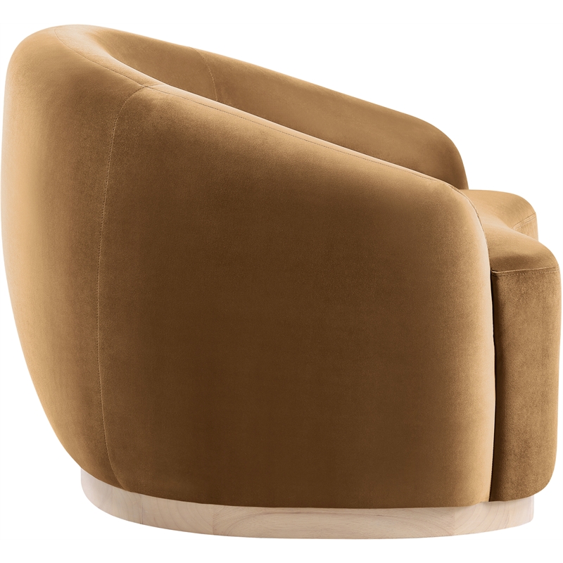 Meridian Furniture Gustavo Saddle Velvet Upholstered Chair