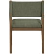 Meridian Furniture Avon Olive Linen Textured Fabric Dining Arm Chair
